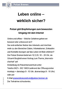 Leben online-wirklich sicher?